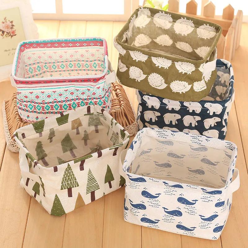Sock Organizer Tray - سلة تخزين جديدة من القطن والكتان