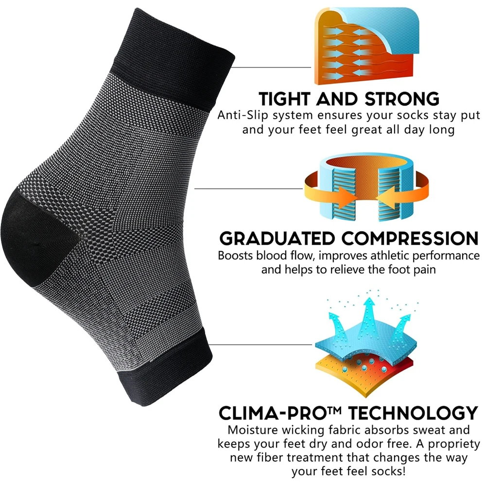 زوج واحد من الجوارب الضاغطة مف - مراجعة Ankle Brace Sock وسعره