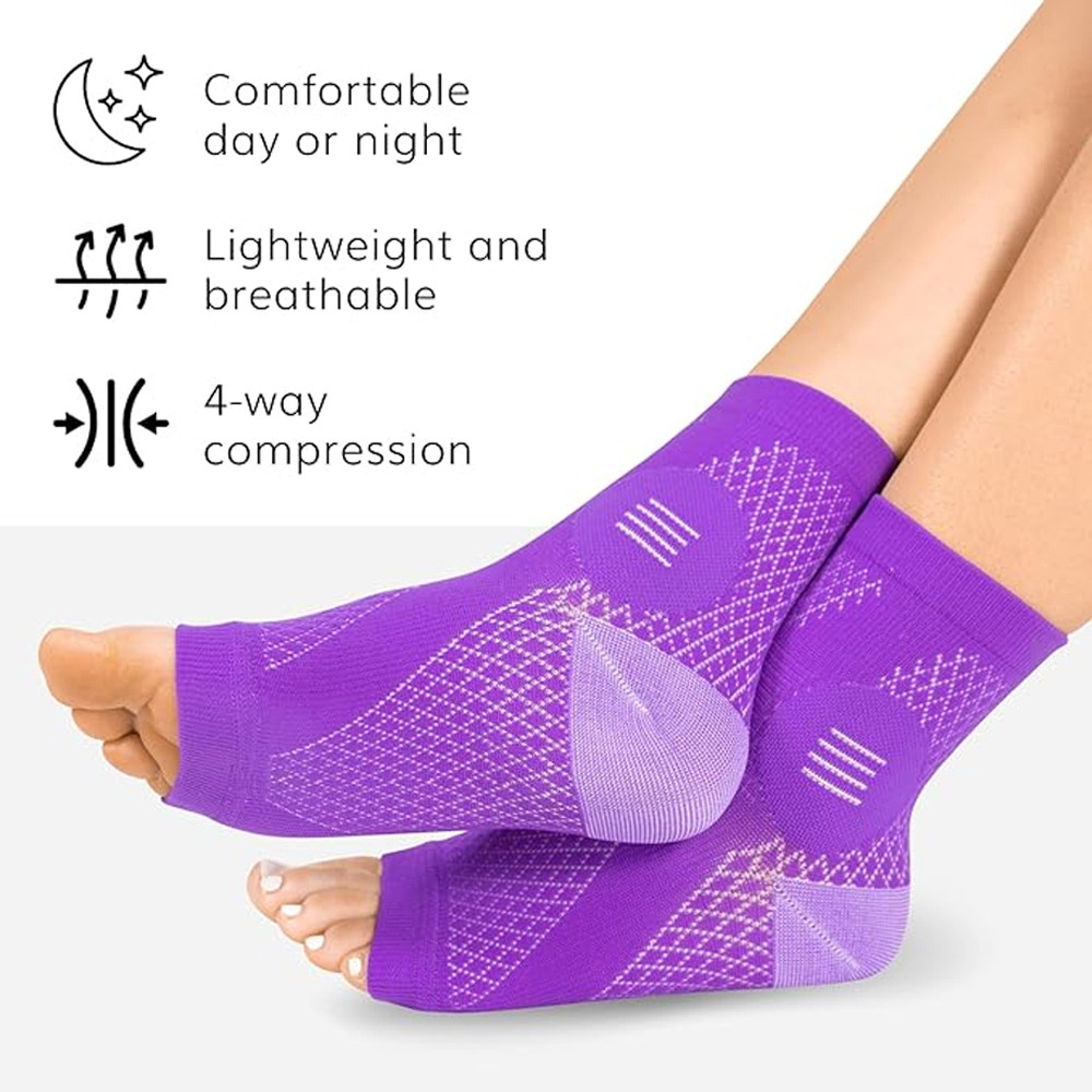 زوج واحد من جوارب الاعتلال الع - مراجعة Ankle Brace Sock وسعره