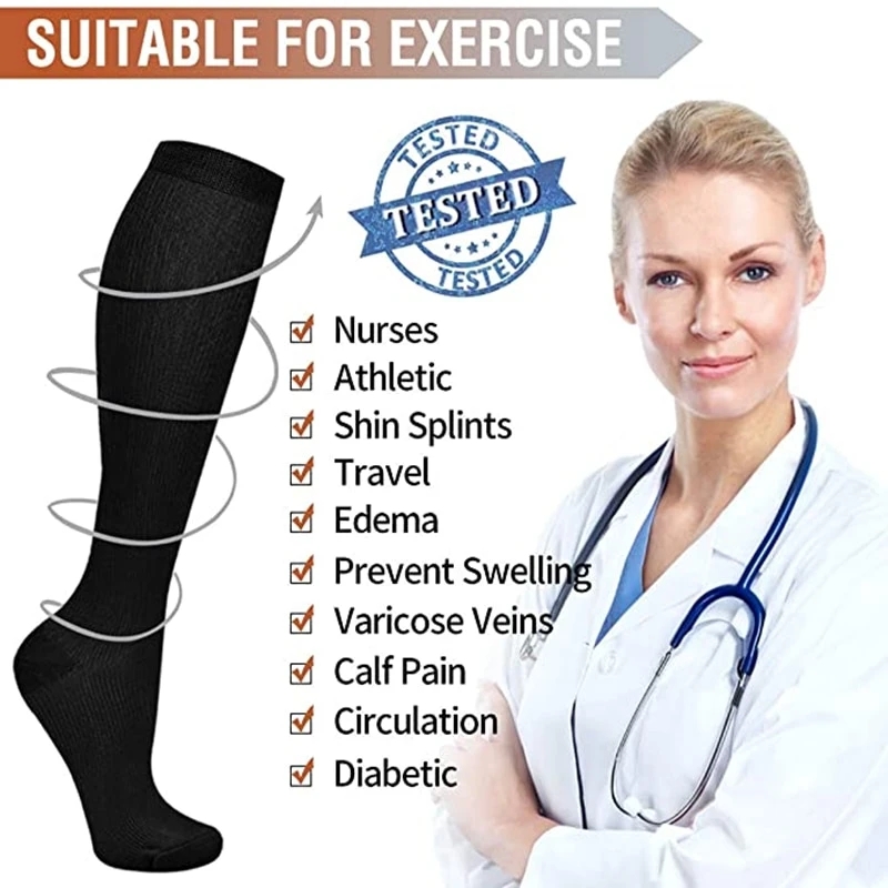 جوارب ضغط للدورة الدموية ، الت - مراجعة Compression Sock Medical وسعره